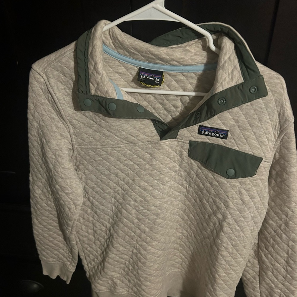 Patagonia fleece sweater shirt organic cotton